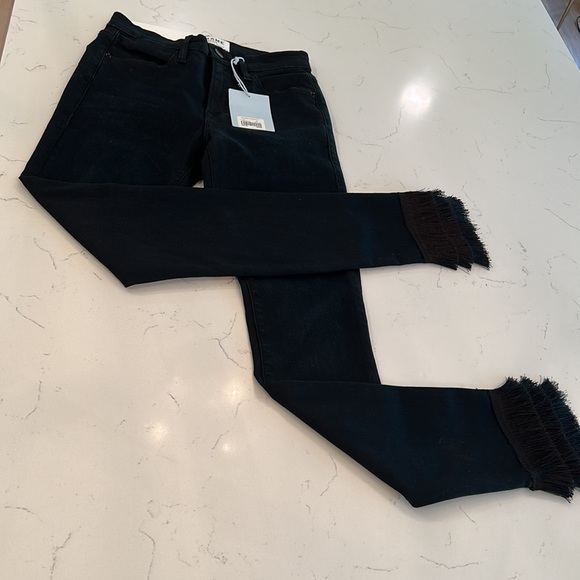 Frame Le High Skinny Triple Fringe High Rise NWT - Picture 5 of 12
